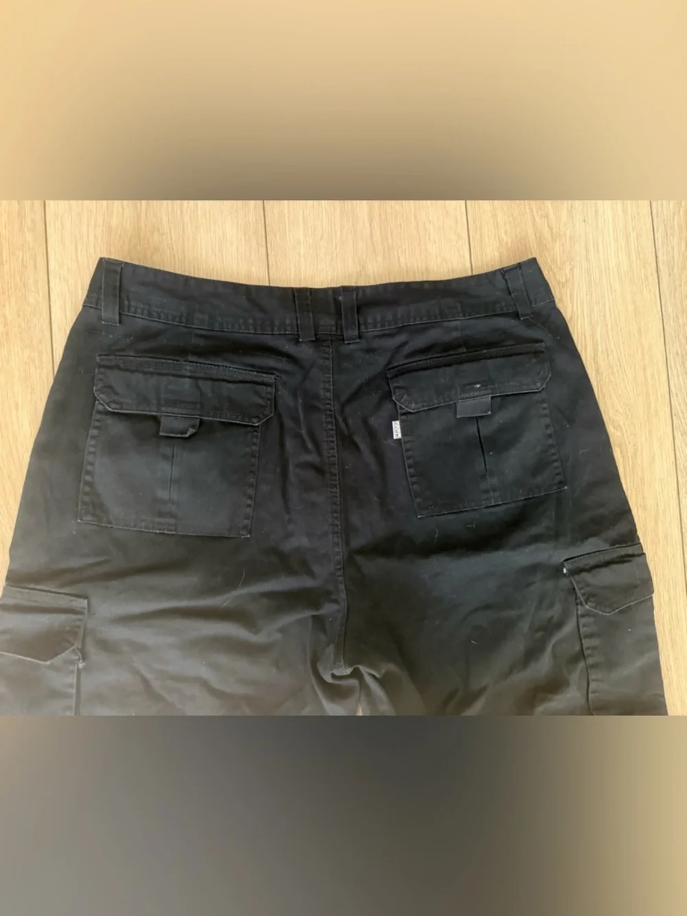 Pro Club Black Cargo Shorts Utility Y2K Gorpcore Loose Fit - Picture 8 of 9